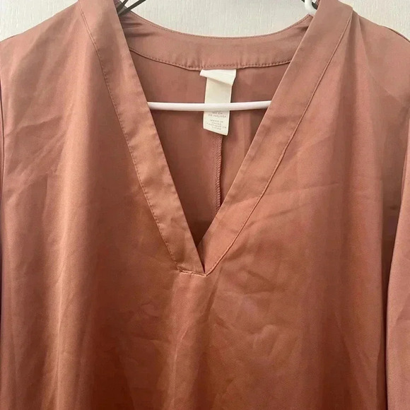 H&M Women’s Satin tunic Old rose color - Picture 5 of 11